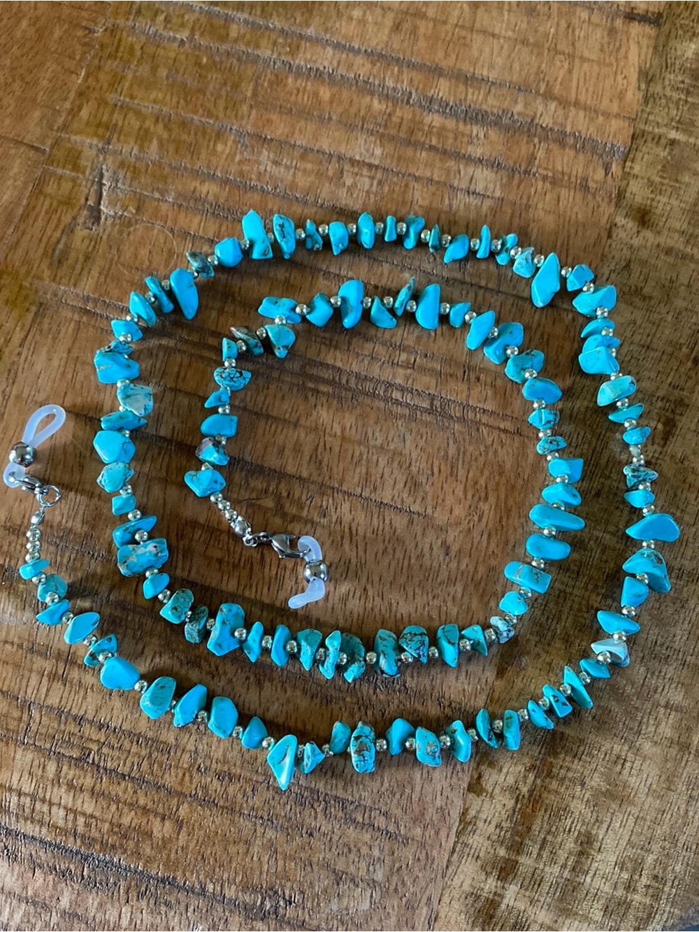 Turquoise Chip Bead Eyeglass Chain